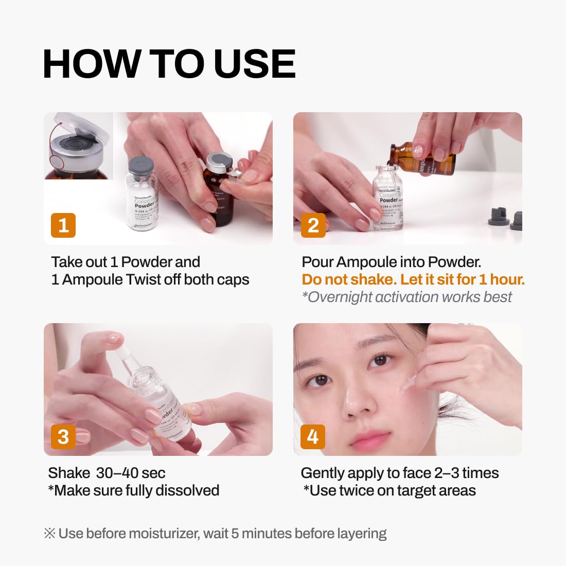 JEU'DEMEURE DermiShuttle Lifting Kit - Anti Aging Serum, Face Serum for Firming, Anti Wrinkle, Skin Elasticity, Hydrating with Collagen, Peptides, Korean Skincare (8 Weeks)