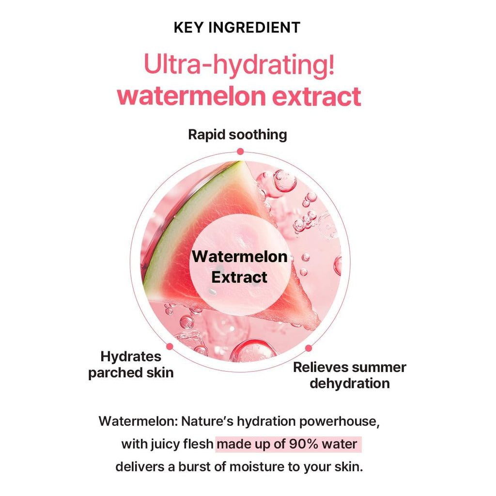 HEIMISH Watermelon Moisture Soothing Gel Cream - Hydrating, Cooling & Soothing, Plumping Facial Cream, Daily Face Moisturizer with Watermelon Extract, Lightweight, Fast-absorbing, 3.7fl.oz/110ml