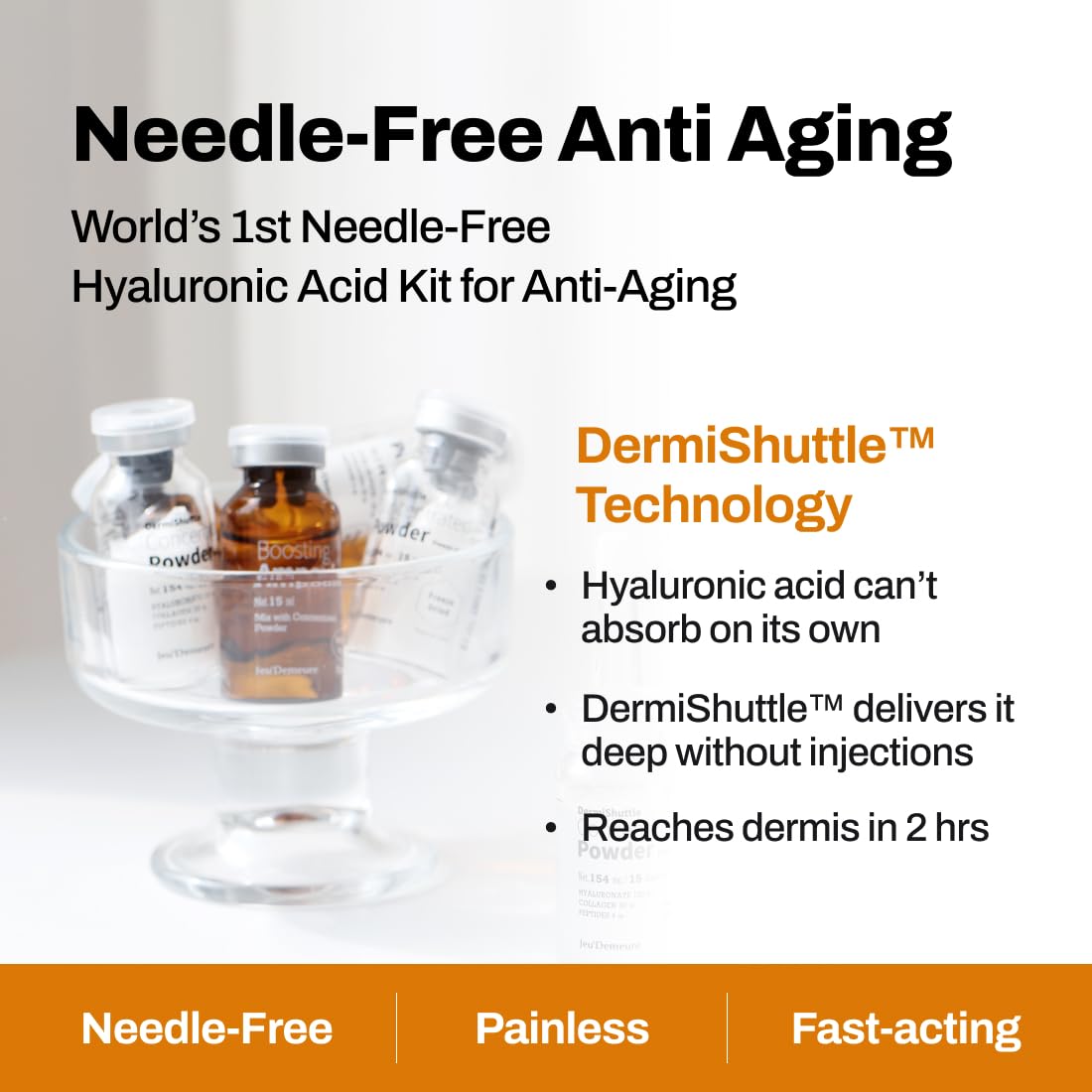 JEU'DEMEURE DermiShuttle Lifting Kit - Anti Aging Serum, Face Serum for Firming, Anti Wrinkle, Skin Elasticity, Hydrating with Collagen, Peptides, Korean Skincare (8 Weeks)