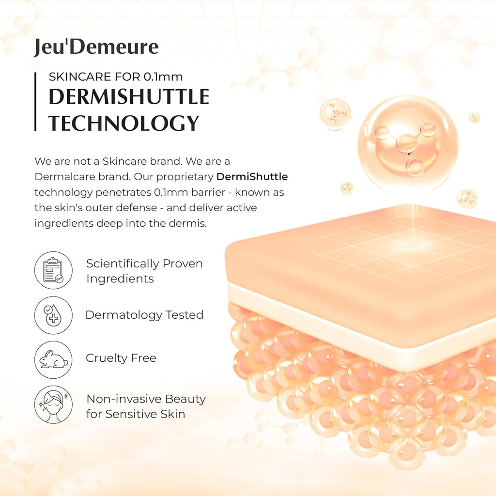 JEU'DEMEURE DermiShuttle Vivid Dynamic Cream with Peptides Moisturizer, Exosome 200,000ppm for Glowing, Deep Hydrating, Anti-Aging and Rich Texture, Suitable Korean skincare Anti-Aging 1.69 fl oz