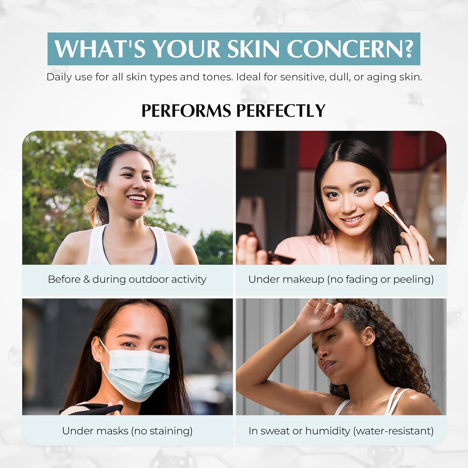 JEU'DEMEURE Anti-Aging SPF 50 Face Moisturizing Sunscreen Lotion with Broad Spectrum, Melatonin, Lightweight, Non-Sticky, Sun Essence for Sensitive Skin, 1.69 fl oz